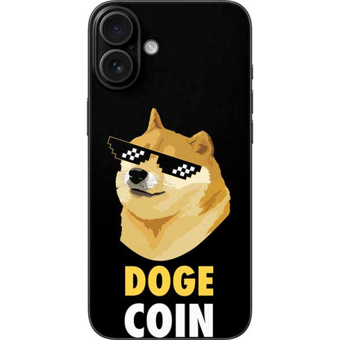 Doge Coin Crypto iPhone 16 Plus Skin